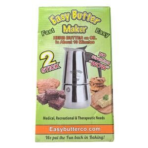 Easy Butter Maker ( 2 Stick Capacity) Oil & Butter Stovetop Cooking Infuser